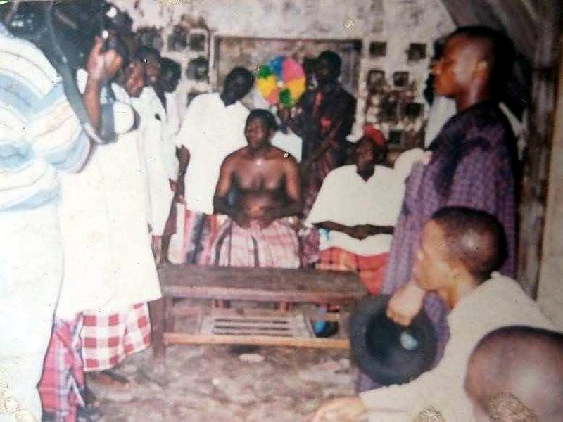 Fattening room ceremony, Day 1, at the King Oko Memorial Hall